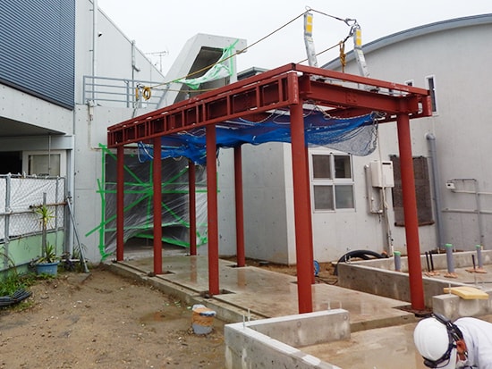 南山城学園障碍者支援移設紡多床室改修増築工事