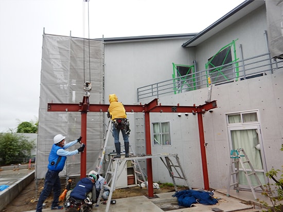 南山城学園障碍者支援移設紡多床室改修増築工事