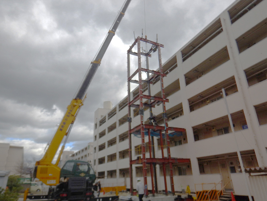 府営住宅西大久保団地（第19号棟）エレベーター棟増築工事