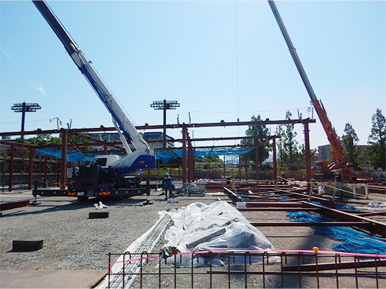 (仮称)鶴見緑地公園南第一駐車場AOD新築工事