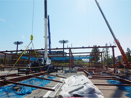 (仮称)鶴見緑地公園南第一駐車場AOD新築工事